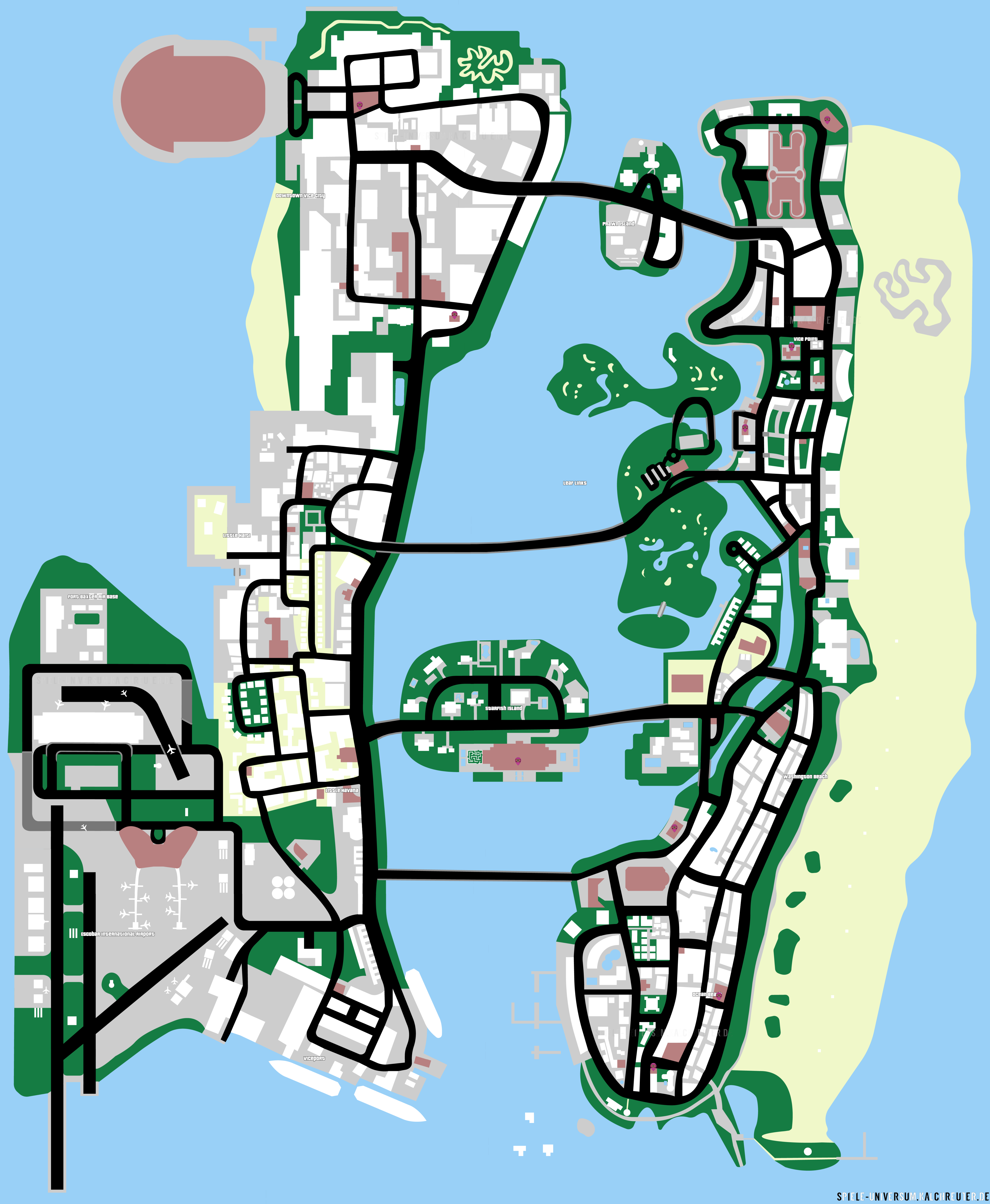 Speicherhäuser-Karte - Bild wird geladen