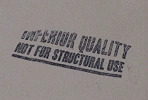 Holz von minderer Qualität
