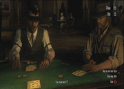 Marston beim Blackjack spielen